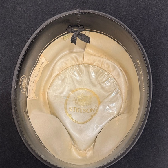 Stetson Showdown Vintage Black Cowboy Hat size 7 1/4 western - Picture 7 of 12